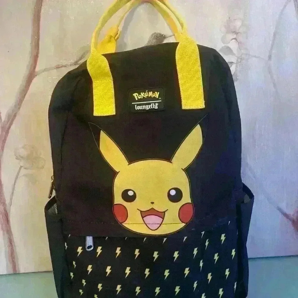 Loungefly x Pokemon Pikachu Extremely Rare Black Backpack Laptop Storage - Picture 2 of 9